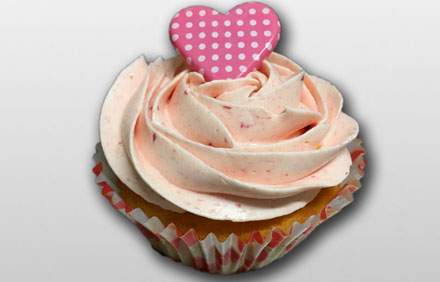 Cupcake de Vainilla con buttercream de Fresa