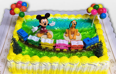 Tarta muñecos Mickey y Pluto