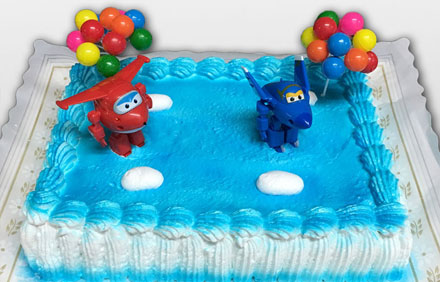 Tarta muñecos Super Wings