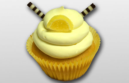 Cupcake de vainilla con buttercream de limón