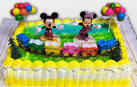 Tarta muñecos Mickey y Minnie